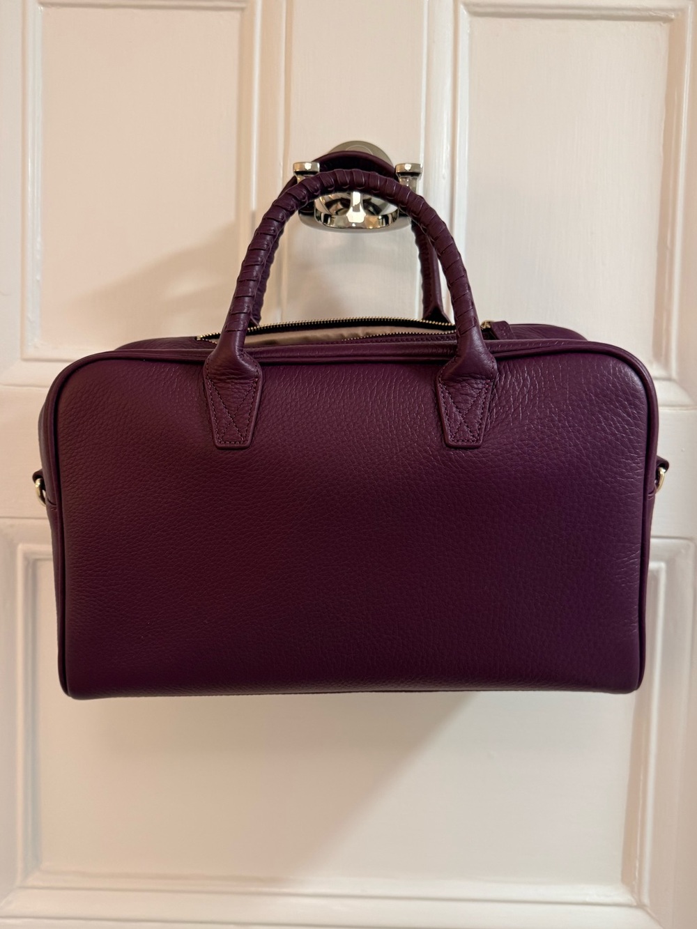 Leatherology Limited Edition Park Satchel Aubergine